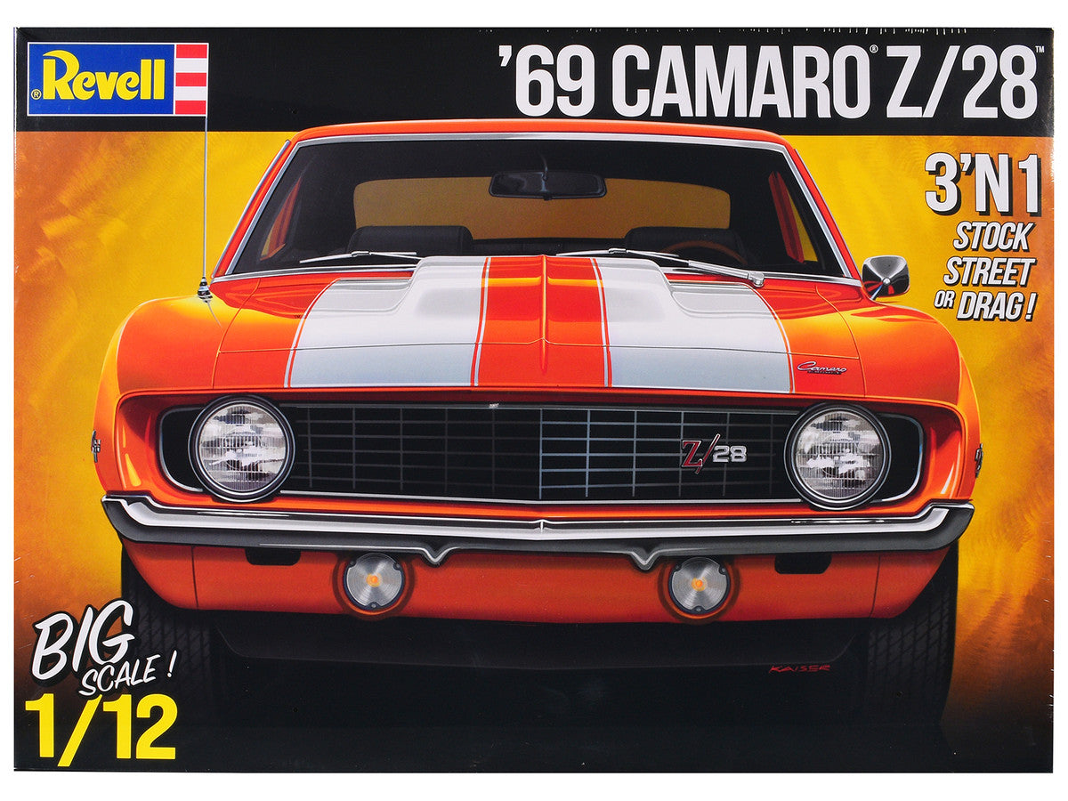 Level 5 Model Kit 1969 Chevrolet Camaro Z/28 3-in-1 Kit 1/12 Scale Model by Revell-0