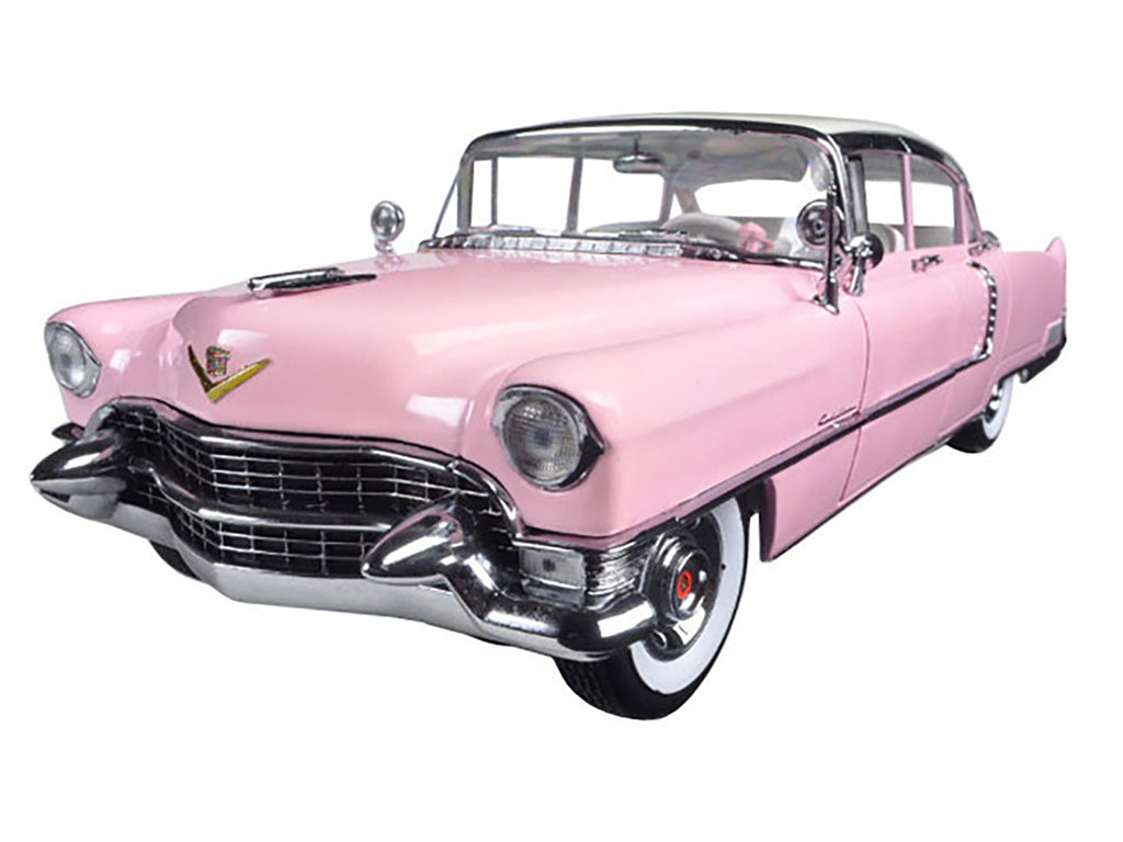 1955 Pink Cadillac Fleetwood Series 60 Special "Elvis Presley" 1/18 Diecast Model Car by Greenlight-1