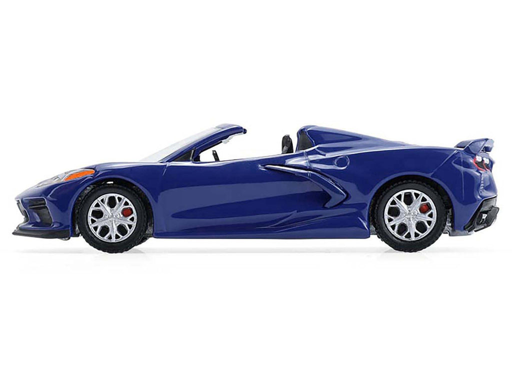 2021 Chevrolet Corvette Stingray Convertible Elkhart Lake Blue "GreenLight Muscle" Series 30 1/64 Diecast Model Car by Greenlight-2