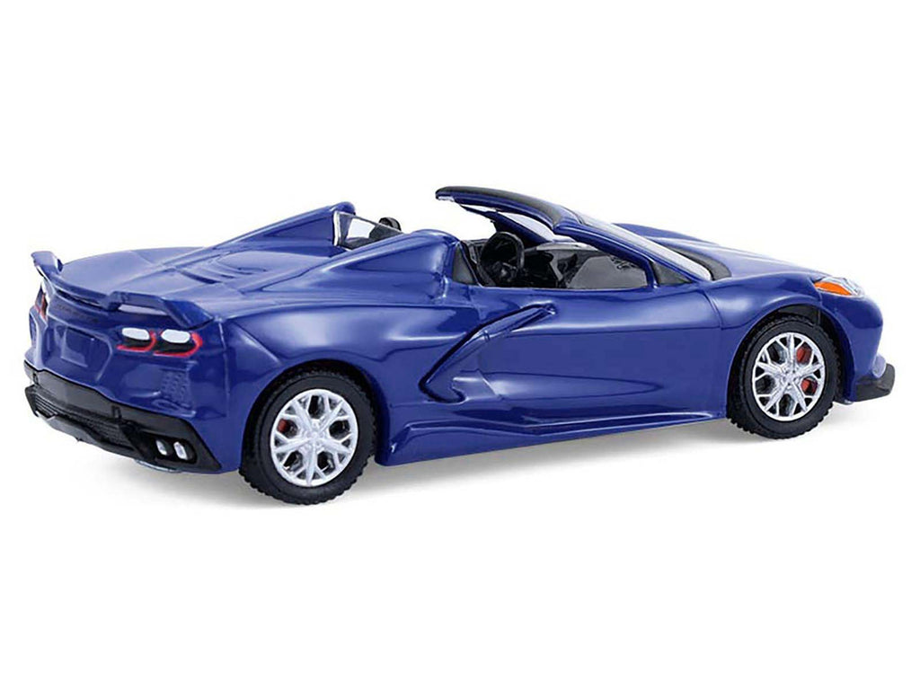 2021 Chevrolet Corvette Stingray Convertible Elkhart Lake Blue "GreenLight Muscle" Series 30 1/64 Diecast Model Car by Greenlight-0