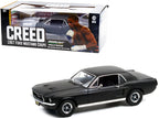 1967 Ford Mustang Coupe Matt Black (Adonis Creed's) "Creed" (2015) Movie 1/18 Diecast Model Car by Greenlight-0