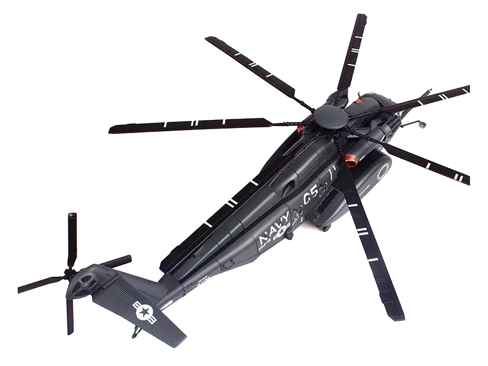 Sikorsky MH-53E Sea Dragon Helicopter "United States Navy Blackhawks Tail Number 05" Dark Gray 1/72 Diecast Model by Panzerkampf
