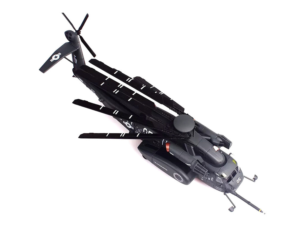 Sikorsky MH-53E Sea Dragon Helicopter "United States Navy Blackhawks Tail Number 05" Dark Gray 1/72 Diecast Model by Panzerkampf-1