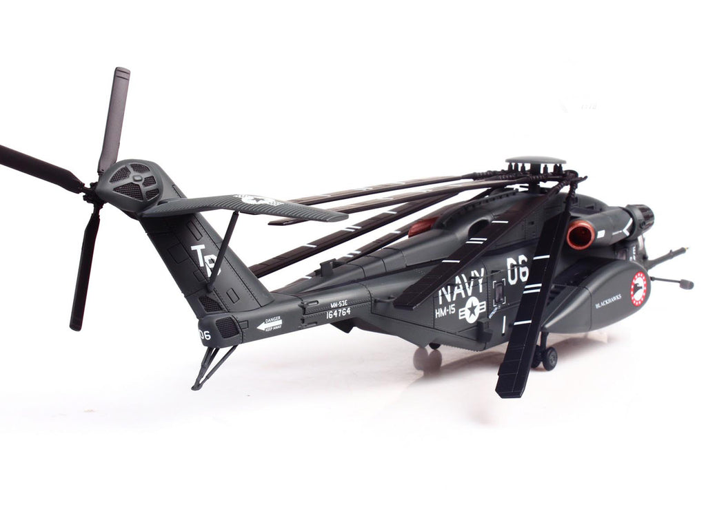 Sikorsky MH-53E Sea Dragon Helicopter "United States Navy Blackhawks Tail Number 06" Dark Gray 1/72 Diecast Model by Panzerkampf