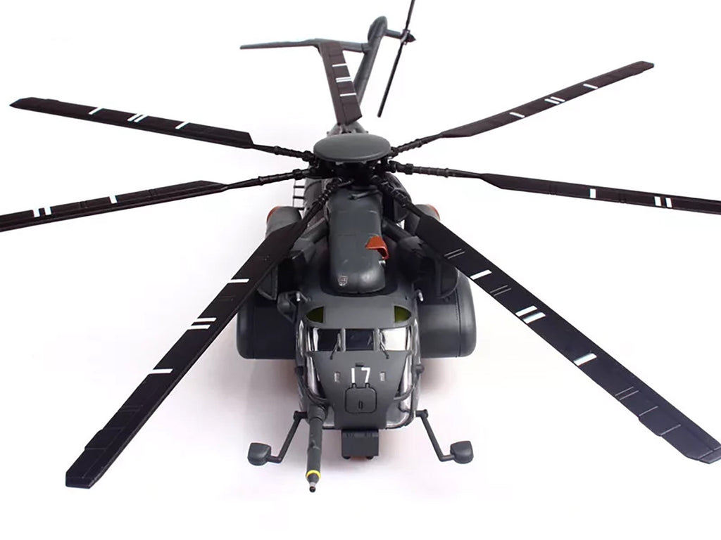 Sikorsky MH-53E Sea Dragon Helicopter "United States Navy Blackhawks Tail Number 17" Dark Gray 1/72 Diecast Model by Panzerkampf-1