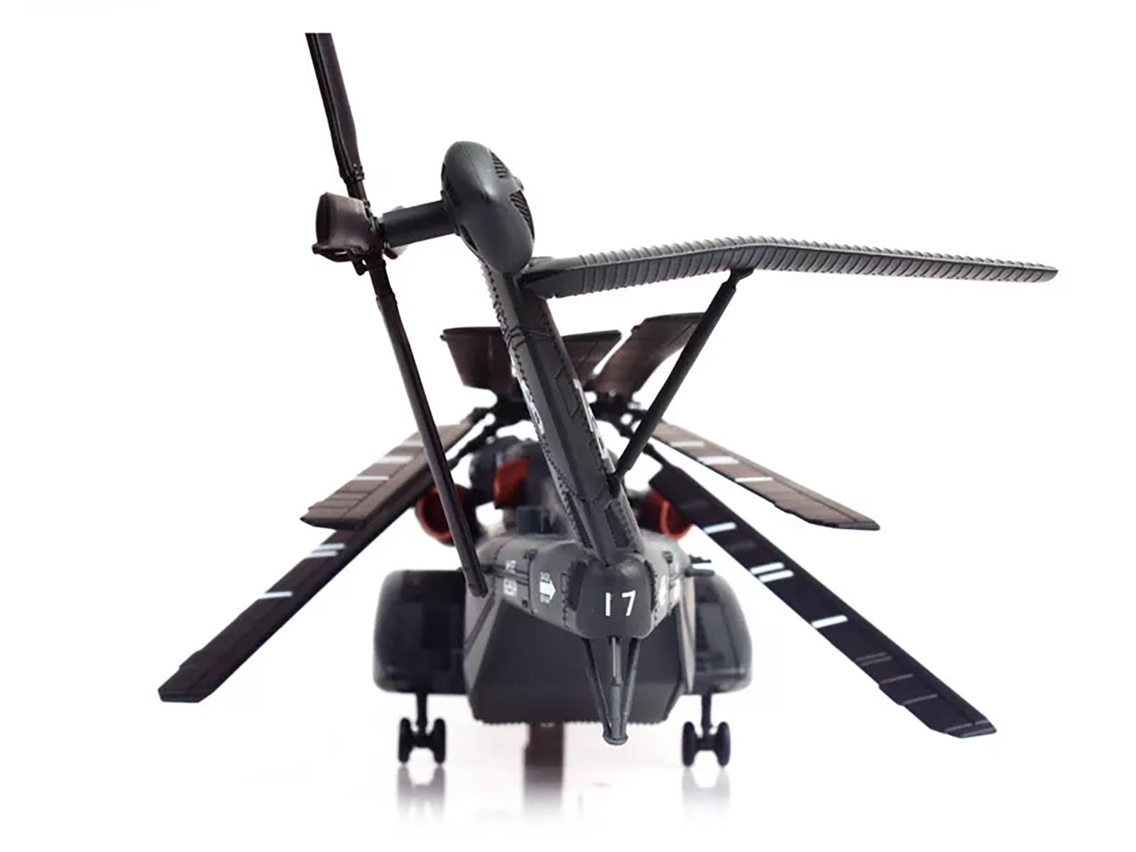Sikorsky MH-53E Sea Dragon Helicopter "United States Navy Blackhawks Tail Number 17" Dark Gray 1/72 Diecast Model by Panzerkampf