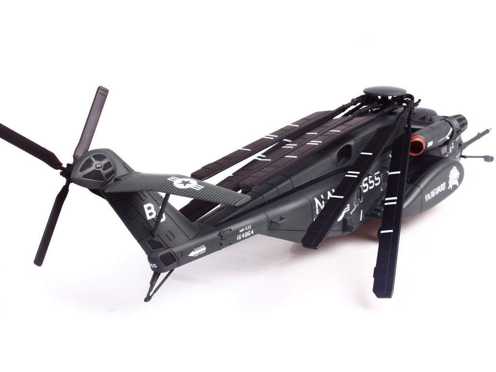 Sikorsky MH-53E Sea Dragon Helicopter "United States Navy Vanguard Tail Number 555" Dark Gray 1/72 Diecast Model by Panzerkampf