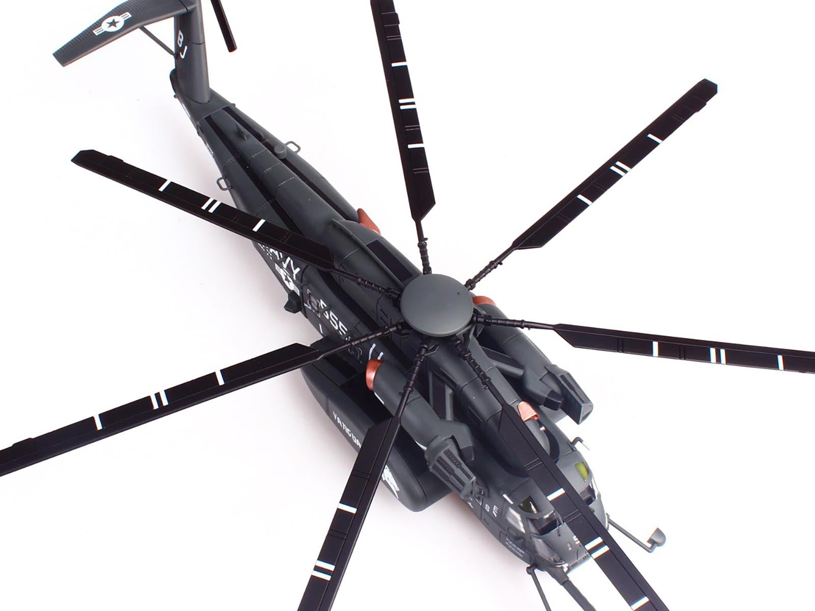 Sikorsky MH-53E Sea Dragon Helicopter "United States Navy Vanguard Tail Number 555" Dark Gray 1/72 Diecast Model by Panzerkampf