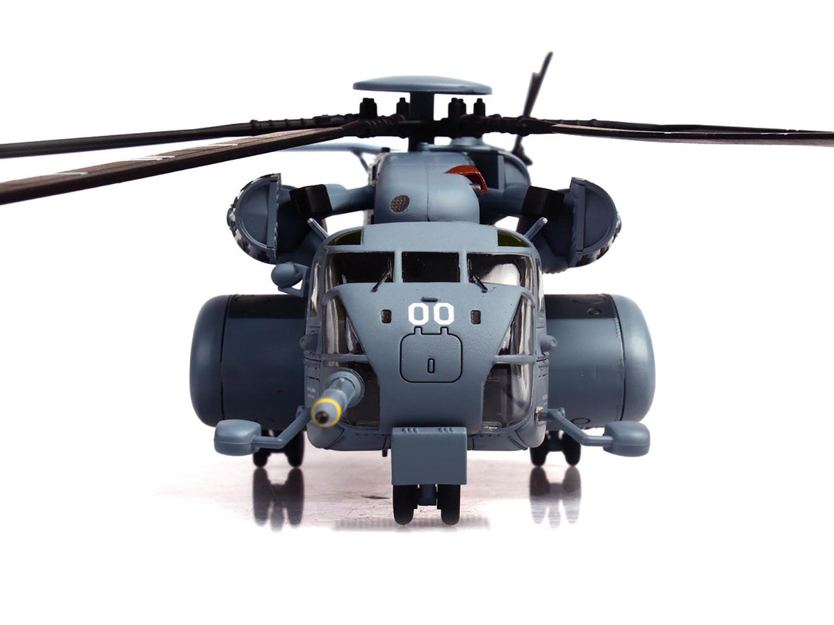 Sikorsky MH-53E Sea Dragon Helicopter "United States Navy Black Stallions Tail Number 00" Light Gray 1/72 Diecast Model by Panzerkampf-3