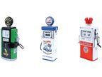 "Vintage Gas Pumps" Series 17 Set of 3 Pumps 1/18 Diecast Models by Greenlight