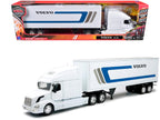 Volvo VN-780 Truck with Dry Van Trailer White "Long Haul Truckers" Series 1/32 Diecast Model by New Ray-2