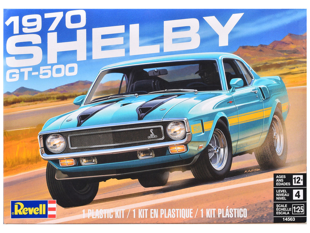 Level 4 Model Kit 1970 Shelby GT-500 1/25 Scale Model by Revell-0