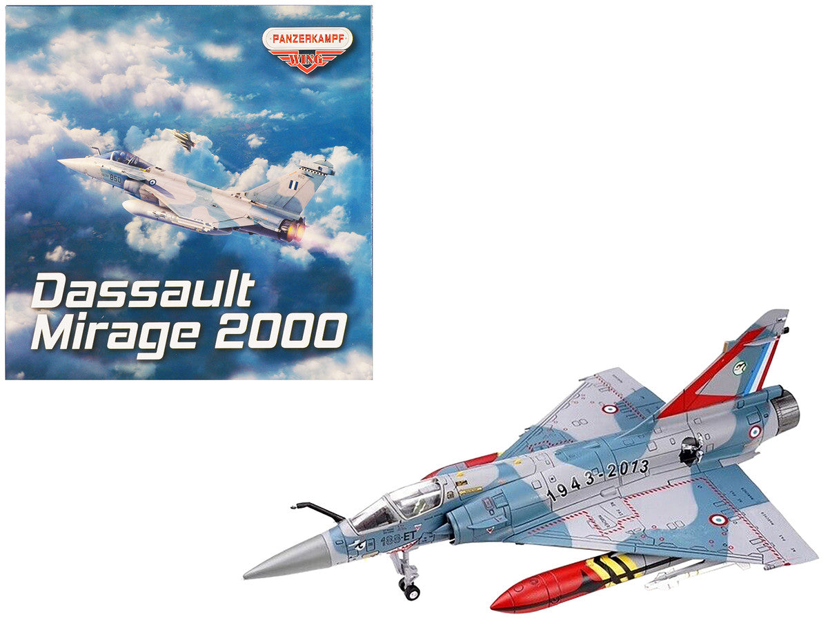 Dassault Mirage 2000-5F Fighter Aircraft "70th Anniversary of Corsica Squadron" French Air Force "Wing" Series 1/72 Diecast Model by Panzerkampf-0