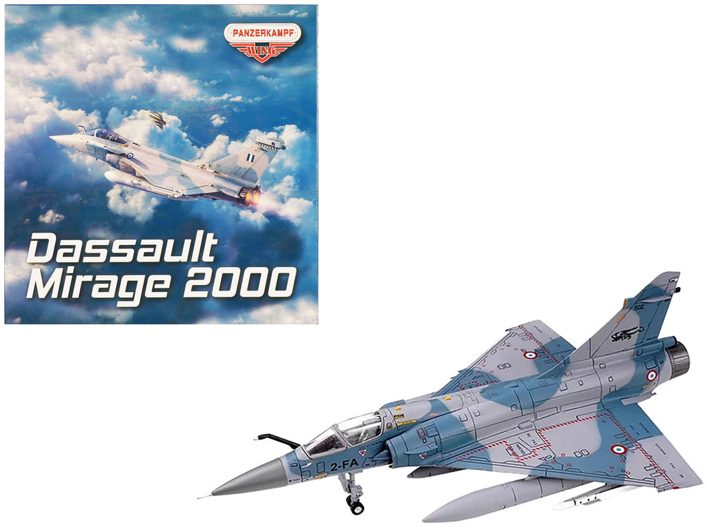Dassault Mirage 2000-5F Fighter Aircraft "2-FA Cigognes" French Air Force "Wing" Series 1/72 Diecast Model by Panzerkampf-0