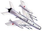 Mikoyan-Gurevich MiG-19PM Farmer-E Fighter Aircraft "Red 18" Soviet Air Force 1/72 Diecast Model by Panzerkampf-4