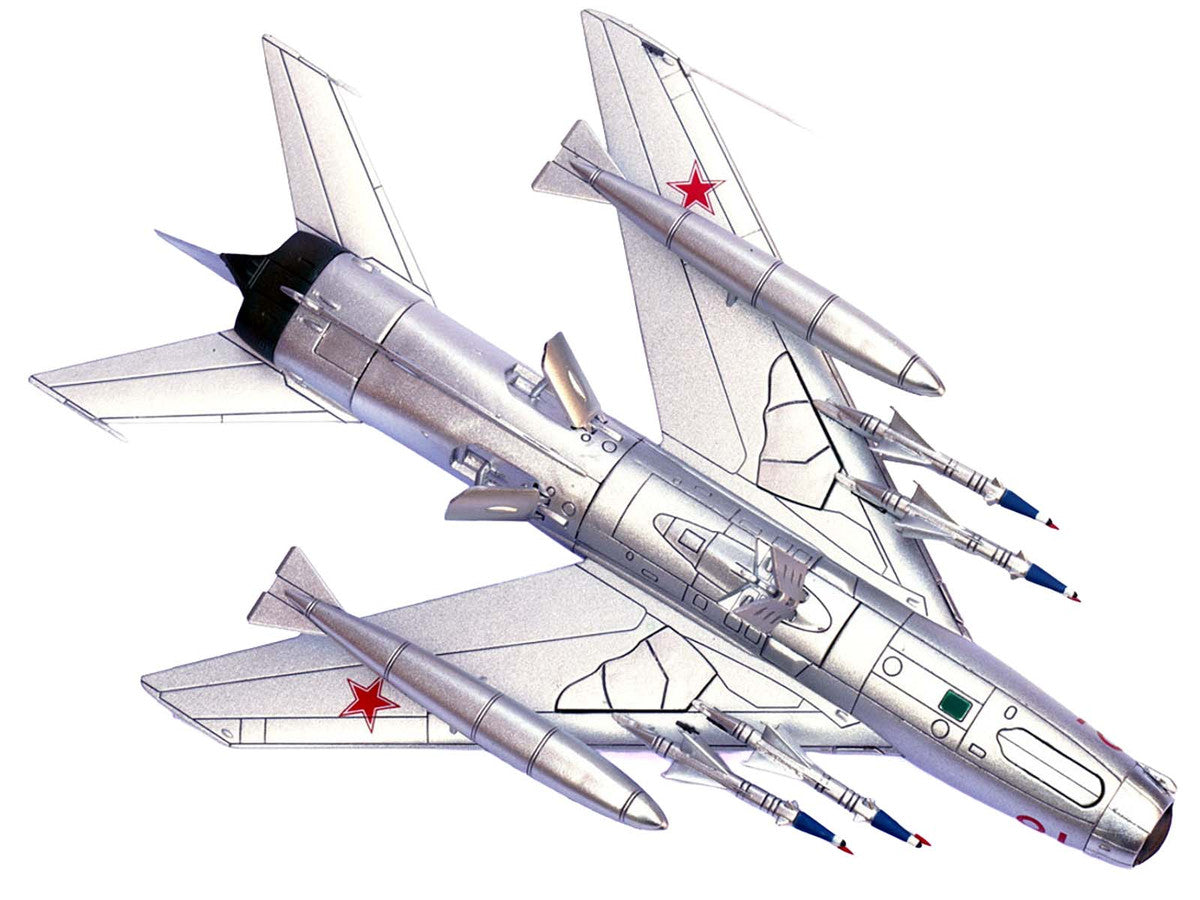 Mikoyan-Gurevich MiG-19PM Farmer-E Fighter Aircraft "Red 18" Soviet Air Force 1/72 Diecast Model by Panzerkampf-4