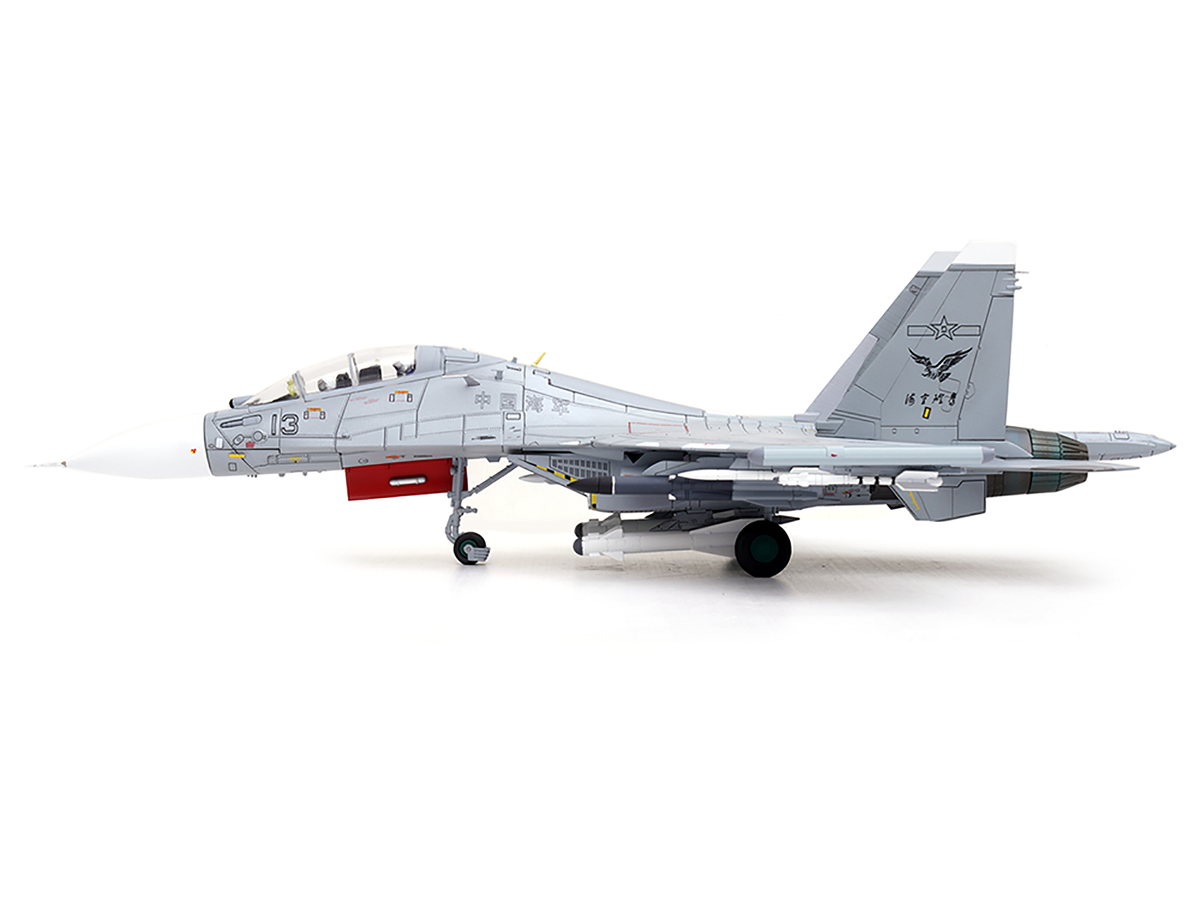 Sukhoi Su-30MKK Flanker-G Fighter Aircraft #13 "People's Liberation Army (PLA) Naval Aviation's Sea and Air Eagle Regiment" Chinese Air Force "Wing" Series 1/72 Diecast Model by Panzerkampf-1