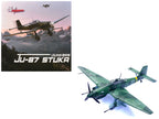 Junkers Ju 87G2 Stuka Bomber Aircraft "10.(Pz)/SG 2 Immelmann T6+BB Oberst Hans-Ulrich Rudel Romania" (1944) German Luftwaffe "Wing" Series 1/72 Diecast Model by Panzerkampf-4