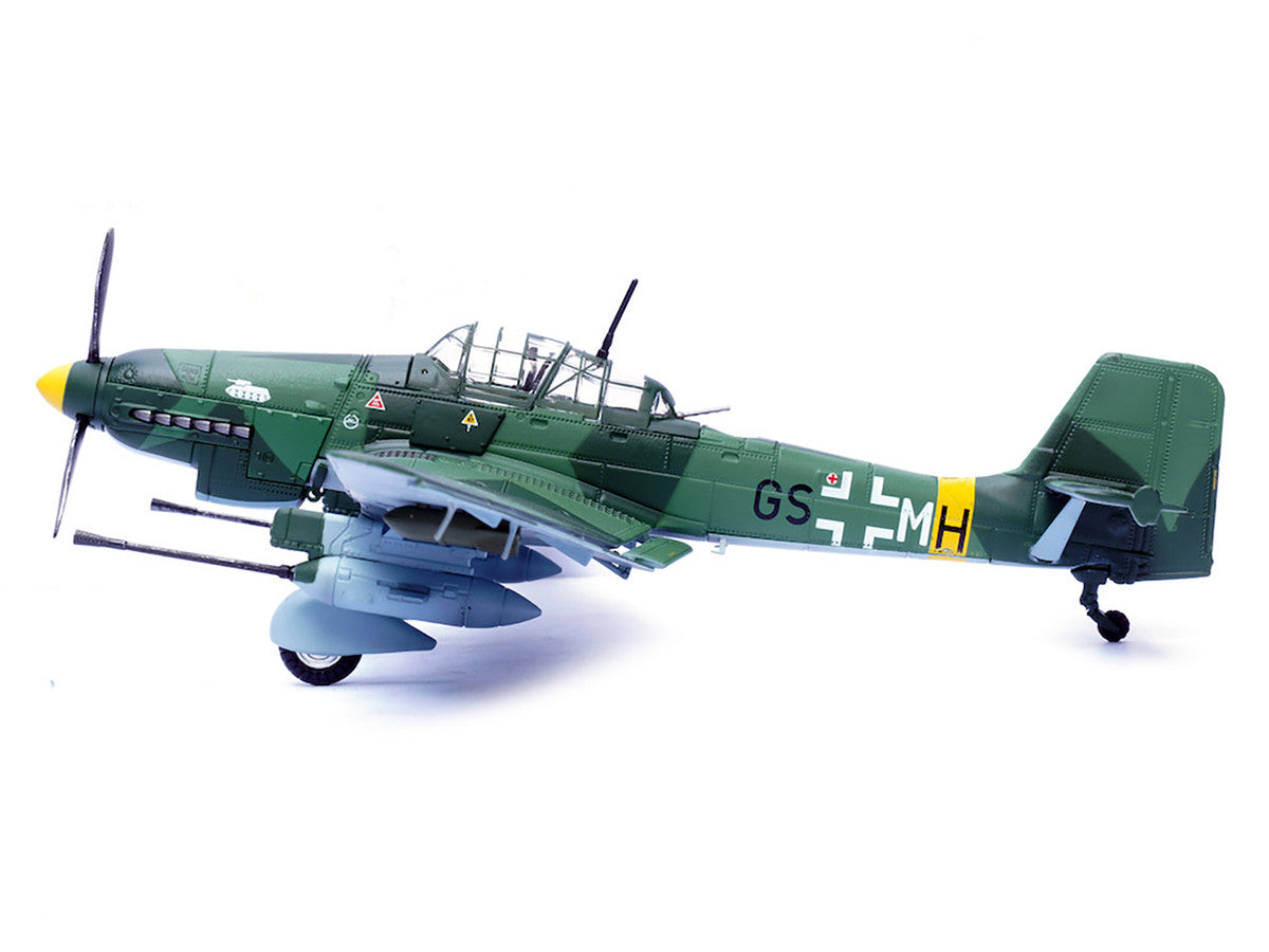 Junkers Ju 87G1 Stuka Bomber Aircraft "10.(Pz)/SG 2 Immelmann GS+MH Dubno Ukraine" (1944) German Luftwaffe "Wing" Series 1/72 Diecast Model by Panzerkampf-1