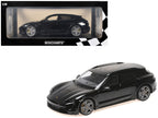 2021 Porsche Taycan CUV Turbo S Black Limited Edition to 480 pieces Worldwide 1/18 Diecast Model Car by Minichamps-0