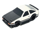 1983 Toyota Sprinter Trueno (AE86) White with Carbon Hood 1/64 Diecast Model Car by Muscle Machines-1