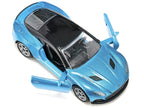 Aston Martin DBS Superleggera Blue Metallic with Black Top Diecast Model Car by Siku-1