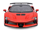 Ferrari SF90 XX Stradale Red with Black Top "Race + Play" Series 1/18 Diecast Model Car by Bburago-2