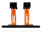 Automotive Double Scissor Lift Black and Orange "Double Scissor Lifts" Series 2 1/64 Diecast Model by Greenlight-1