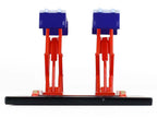 Automotive Double Scissor Lift "Chevron" White and Red "Double Scissor Lifts" Series 2 1/64 Diecast Model by Greenlight-2