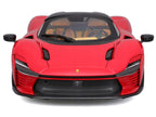 Ferrari Daytona SP3 Red with Black Top "Signature Series" 1/18 Diecast Model Car by Bburago-1