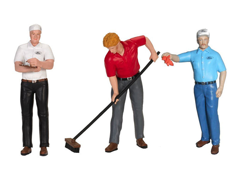 Ford Cervice Center (1965) 3 Piece Figure Set 1/18 by Motorhead Miniatures-0