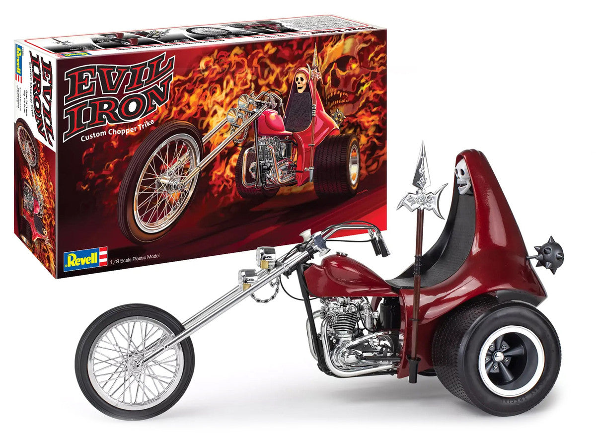 Level 5 Model Kit Evil Iron Custom Chopper Trike 1/8 Scale Model by Revell-1