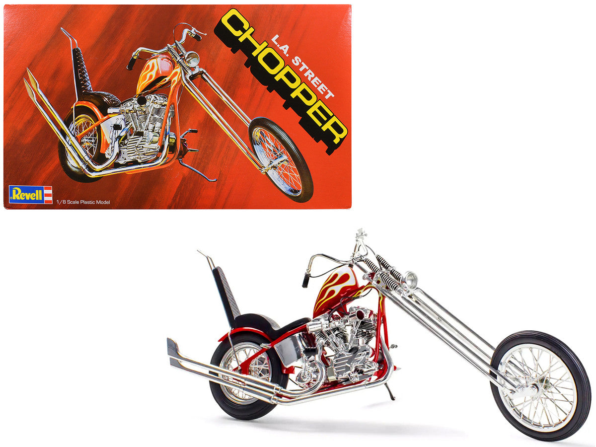 Level 5 Model Kit LA Street Chopper Motorcycle 1/8 Scale Model by Revell-3