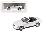 1996 Mercedes-Benz SLK Convertible Brilliant Silver Metallic 1/18 Diecast Model Car by Norev-0