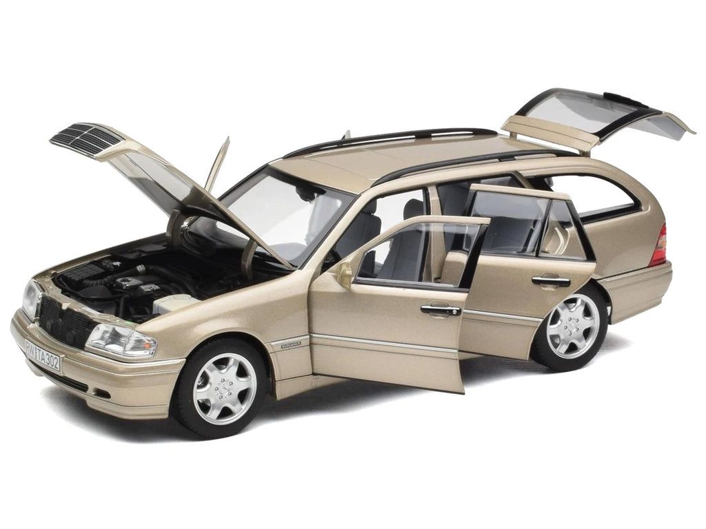 1997 Mercedes-Benz C-Class T-Model Smoke Silver Metallic 1/18 Diecast Model Car by Norev-2