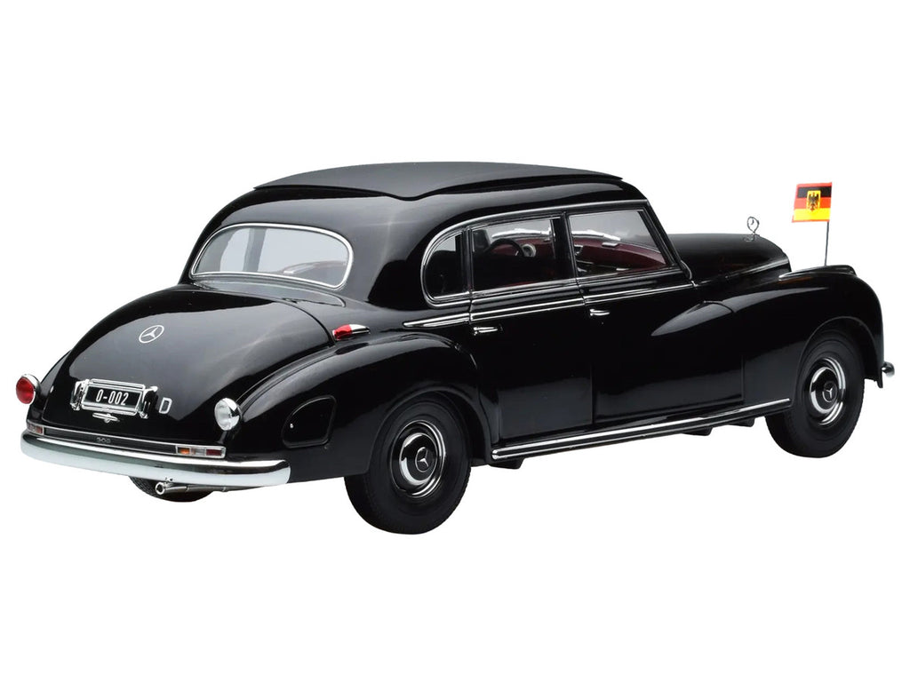 1955 Mercedes-Benz 300 Black "German Chancellor Konrad Adenauer" 1/18 Diecast Model Car by Norev-3