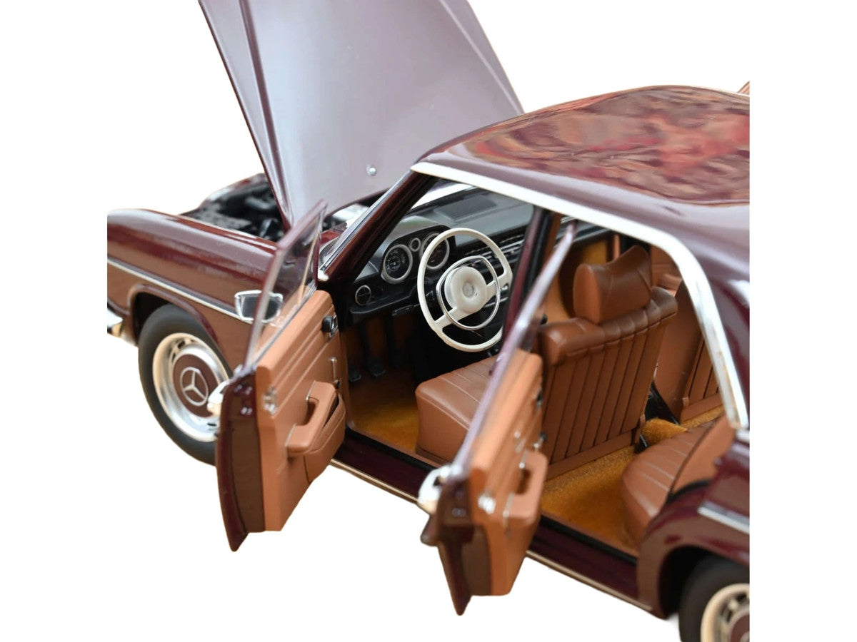 1968 Mercedes-Benz 200 Dark Red Brown 1/18 Diecast Model Car by Norev-3