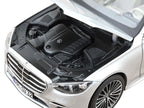2021 Mercedes-Benz S-Class AMG Line Silver Metallic with Sunroof 1/18 Diecast Model Car by Norev-3