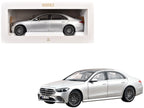 2021 Mercedes-Benz S-Class AMG Line Silver Metallic with Sunroof 1/18 Diecast Model Car by Norev-4