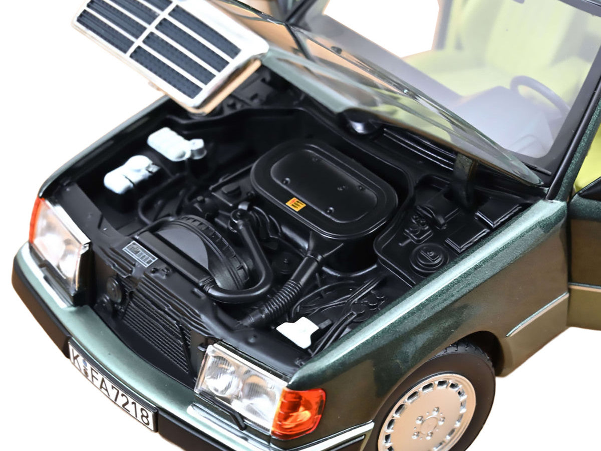 1990 Mercedes-Benz 230 E Night Green Metallic with Green Interior 1/18 Diecast Model Car by Norev-2