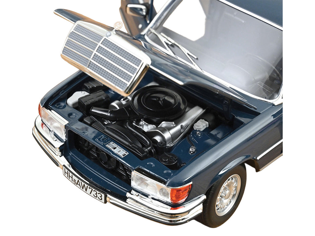 1979 Mercedes-Benz 350 SEL Hansa Blue 1/18 Diecast Model Car by Norev-2