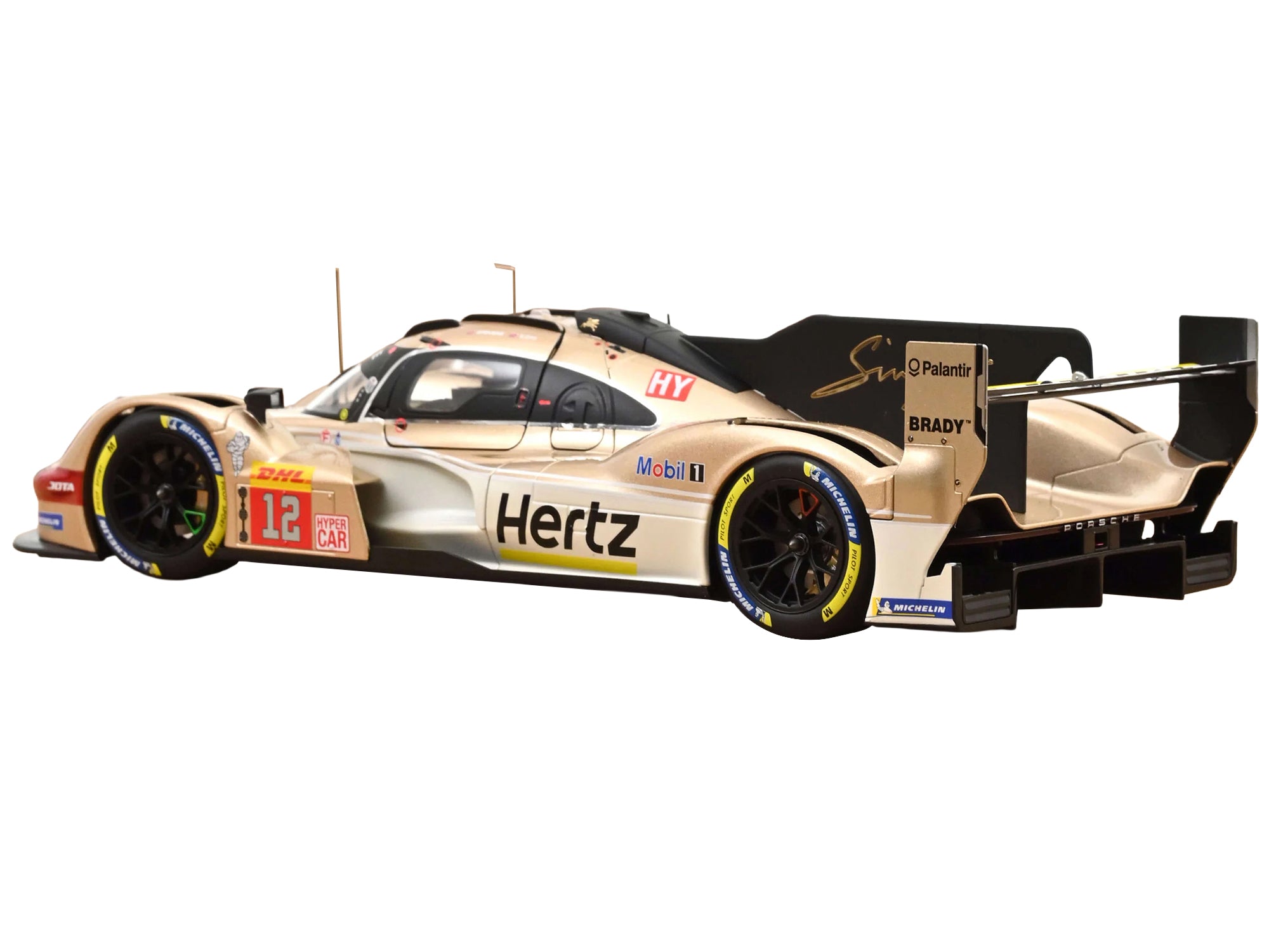 Porsche 963 #12 Callum Ilott - Will Stevens "Hertz Team Jota" Winner "6 Hours of Spa-Francorchamps" (2024) 1/18 Diecast Model Car by Norev