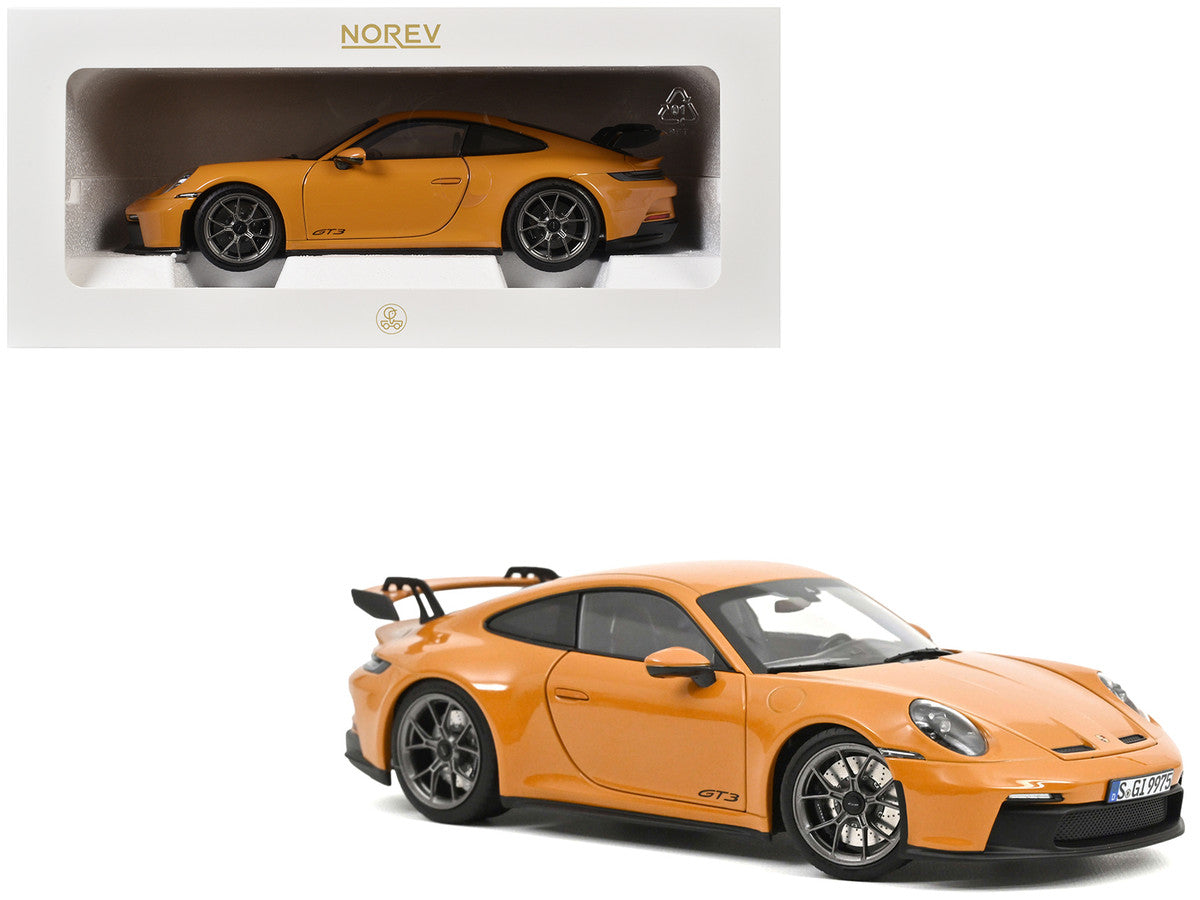 2021 Porsche 911 GT3 Bahama Yellow 1/18 Diecast Model Car by Norev-4