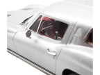 1963 Chevrolet Corvette Sting Ray Sebring Silver Metallic with Red Interior 1/18 Diecast Model Car by Norev-2