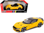 2024 Ferrari 12Cilindri Giallo Monza Yellow with Black Top 1/18 Diecast Model Car by Polistil-4