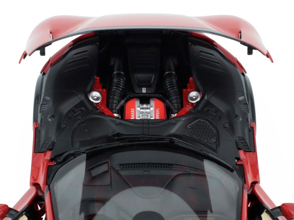 2022 Ferrari Purosangue Rosso Corsa Red with Black Top 1/18 Diecast Model Car by Polistil-2