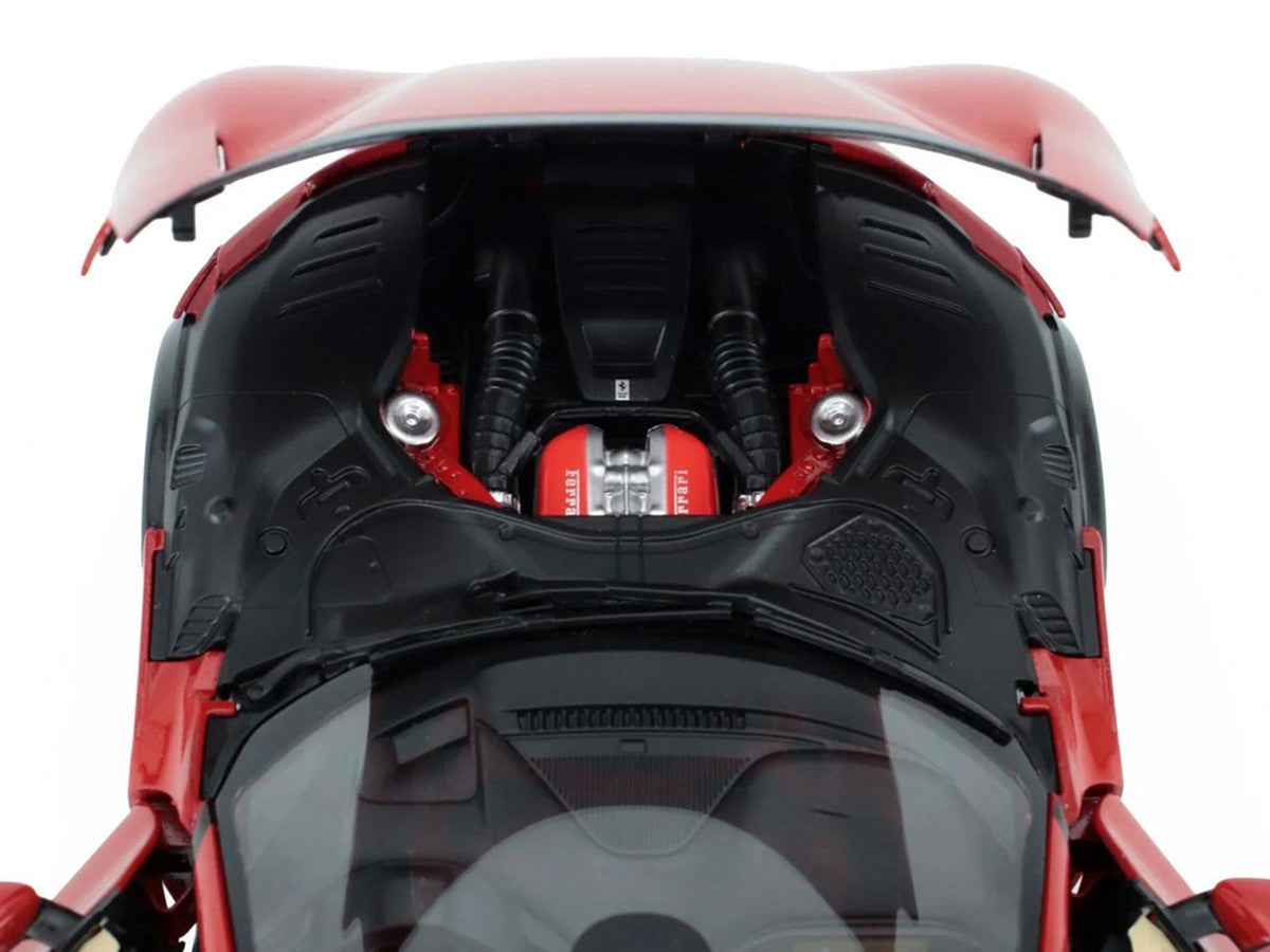 2022 Ferrari Purosangue Rosso Corsa Red with Black Top 1/18 Diecast Model Car by Polistil-2