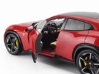 2022 Ferrari Purosangue Rosso Corsa Red with Black Top 1/18 Diecast Model Car by Polistil-0