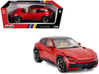 2022 Ferrari Purosangue Rosso Corsa Red with Black Top 1/18 Diecast Model Car by Polistil-4