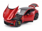 2022 Ferrari Purosangue Rosso Magma Red Metallic with Black Top 1/18 Diecast Model Car by Polistil-1
